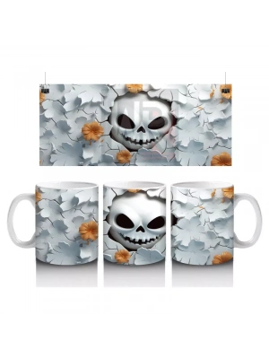 Duvar Çatlağında Gizlenen Kabak Gülümsemesi – Hediyelik Kahve Kupası