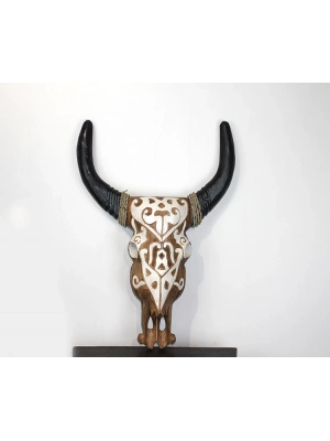 Duvara Asmalı Bufalo Kafası