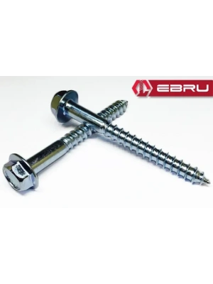 Ebru Altıköşe Başlı Flanşlı Trifon Vida 10x100 - 10 Adet