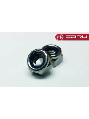 Ebru Altıköşe Fiberli Somun M6 - 100 Adet