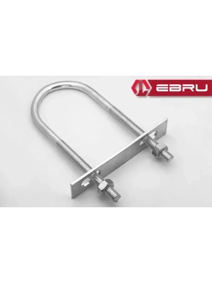 Ebru U Civata, Karşılık Demiri + Somunlu - M6x30 - 2 Set