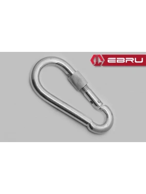 Ebru Vidalı Karabina, Kanca, Çengel 8mm - 2 Adet