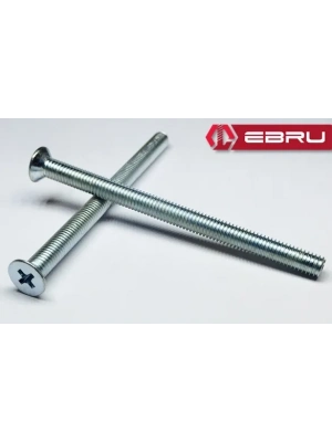 Ebru Yhb Göbek Kilit, Barel Vidası M5x100 - 100 Adet