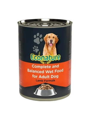 Econature Adult Kuzu Etli Yetişkin Köpek Konservesi 1 Adet 400 Gr