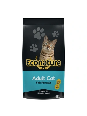 Econature Balıklı Yetişkin Kedi Maması 15 Kg
