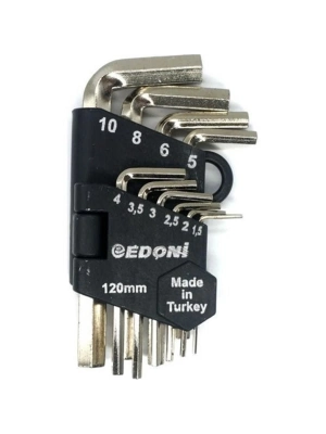 ® Edoni EAS 120 Nikel Allen Seti 10 Parça