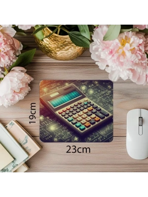 Eğitici Retro Tasarım Mouse Pad - 19x23 cm 2 mm Dikdörtgen İthal Baskılı Mouse Pad