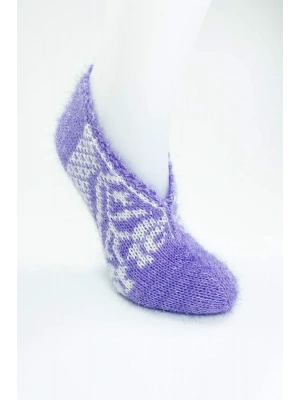 El Örgüsü Kışlık Şık Kadın Yün Patik D2