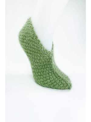 El Örgüsü Kışlık Şık Kadın Yün Patik D4