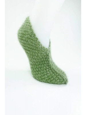 El Örgüsü Kışlık Şık Kadın Yün Patik D4