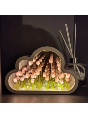 El Yapımı Büyük Boy Bulut Gece Lambası