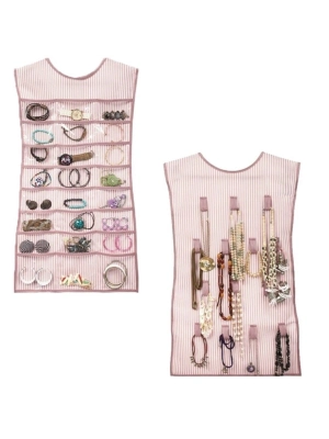 ®  Elbise Şeklinde Takı Düzenleyici İki Taraflı Mücevherler Ve Takılar İçin Takı Organizer