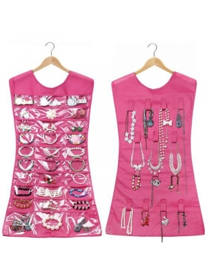 Elbise Şeklinde Takı Organizeri - Pembe