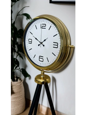 ® Elegance Gold Tripod Ayaklı Saat