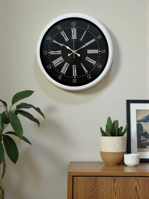 ® Elegance White 40 Cm Metal Duvar Saati