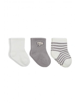 ® Elephant Boy 3lü Penye Soket Çorap 10135 Ekru