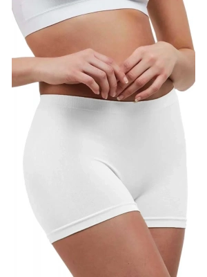 Elite Life Dikişsiz Kadın Boxer Beyaz Şort 830