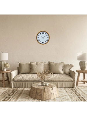 Elite Turuncu 36 Cm Şık Duvar Saati