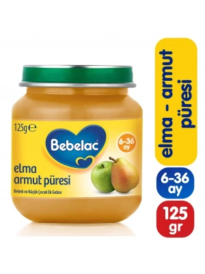 Elma Armut Püresi Kavanoz Maması 125 Gr