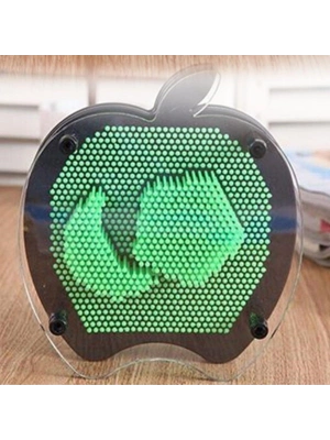 ®  Elma Şeklinde Pin Art Dekoratif 3D Çivi Sanatı Filografi Tahtası