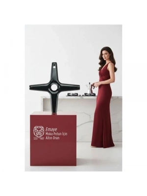 ® Emily Sterling Serisi Emaye Moka Pot ve Cezve Ocak Küçültücü - Kamp Yardımcısı