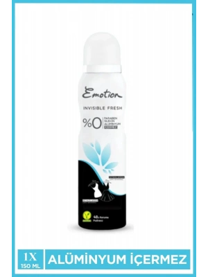 Emotion Invisible Fresh Black & White Kadın Deodorant 150ml Vegan, Leke Bırakmaz