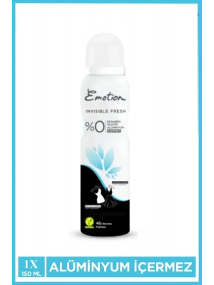 Emotion Invisible Fresh Black & White Kadın Deodorant 150ml Vegan, Leke Bırakmaz
