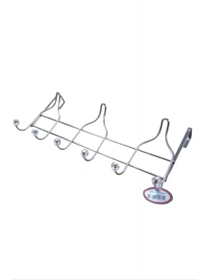 Enfa Amerikan Kapı Arkası Askı 6Lı - Krom Royaleks-KA-06