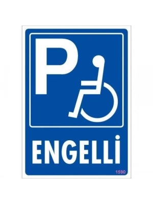 ® Engelli Uyarı Levhası 25x35 KOD:1590
