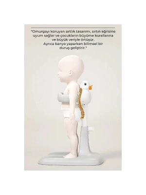 Ergonomik Ördekli Bebek Banyo Yıkama Yardımcısı