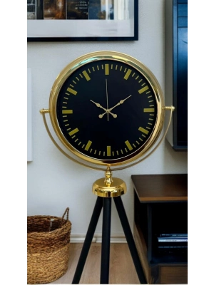 ® Eskitme Tripod Ayaklı Dekoratif Saat