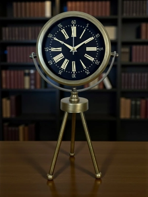 ® Eskitme Üç Ayaklı Masa Saati