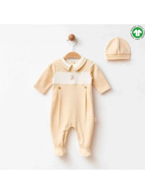 Eslenza Organik Şapkalı Tulum 2241 Bej