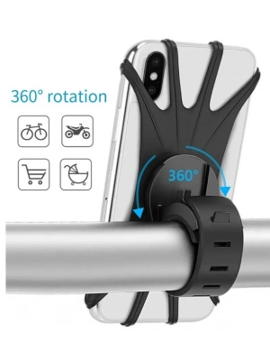 Esnek Silikon Örümcek Bisiklet Telefon Tutucu