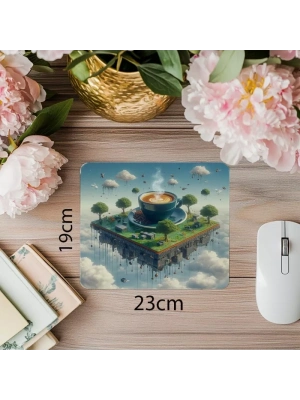 Espresso Ağaçlı Kod Adası Mouse Pad - 19x23 cm 2 mm Dikdörtgen İthal Baskılı Mouse Pad