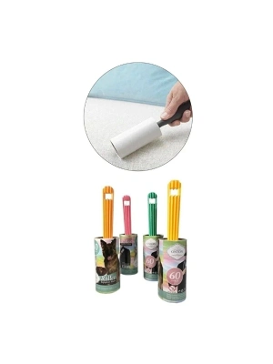 Evcil Hayvan Tüy Toplama Seti - 60 Yaprak Rulo ve Manyetik Tüy Toplama Aparatı