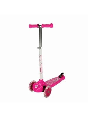 ® Evo Işıklı 3 Tekerlekli Pembe Scooter