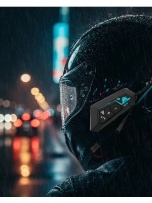 ® Evrensel Kask Uyumlu Bluetooth Intercom Kulaklık