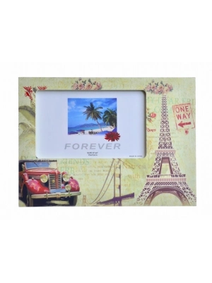 ®   Eyfel Kulesi Şekilli Ahşap Fotoğraf Resim Koyma Çerçevesi