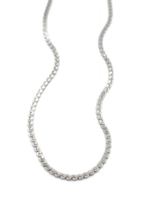 Ezme Zincir Sonsuzluk Kolye - Gümüş