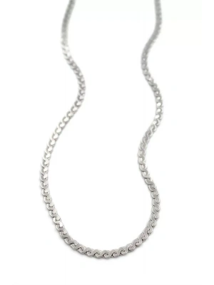 Ezme Zincir Sonsuzluk Kolye - Gümüş