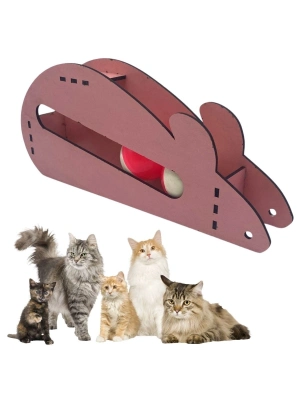 ®   Fare Kedi Oyunu Ahşap 2 Toplu Kedi Oyuncağı Tahta Kedi Oyunu Tahta Fare Ve Toplu Oyuncak