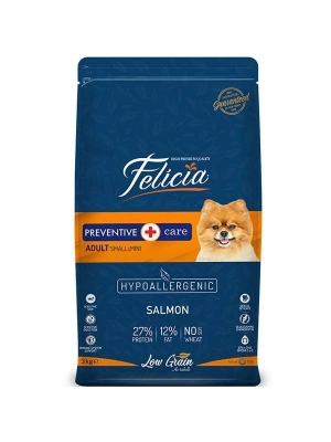 Felicia Düşük Tahıllı Hipoalerjenik Somonlu Küçük Irk Yetişkin Köpek Maması 3 Kg