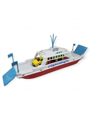 Feribot Araç Taşııyan Gemi 45 cm - Kırmızı