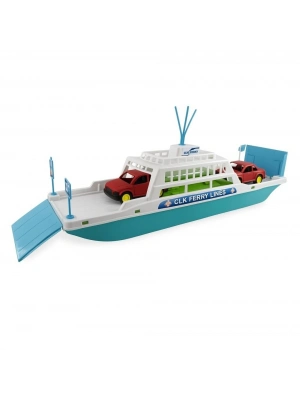 Feribot Araç Taşııyan Gemi 45 cm - Turkuaz