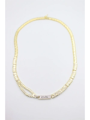 Fermuar Kolye - Altın