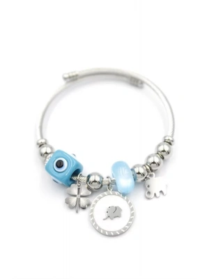 Fil Charm Bilezik - Gümüş