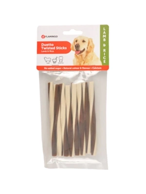 Flamingo Duetto Twist Kuzulu Köpek Ödül Çubuğu 1 Adet 85 Gr