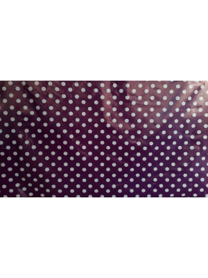 ® Florista Puantiye Mor Masa Örtüsü 1 Metre