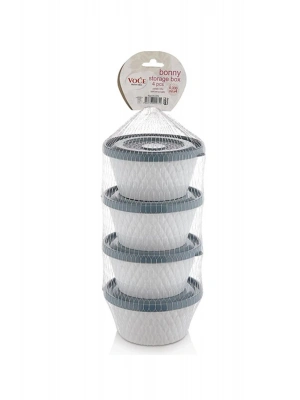 Fom Home Voce Plastik Petek 4lü Saklama Kabı